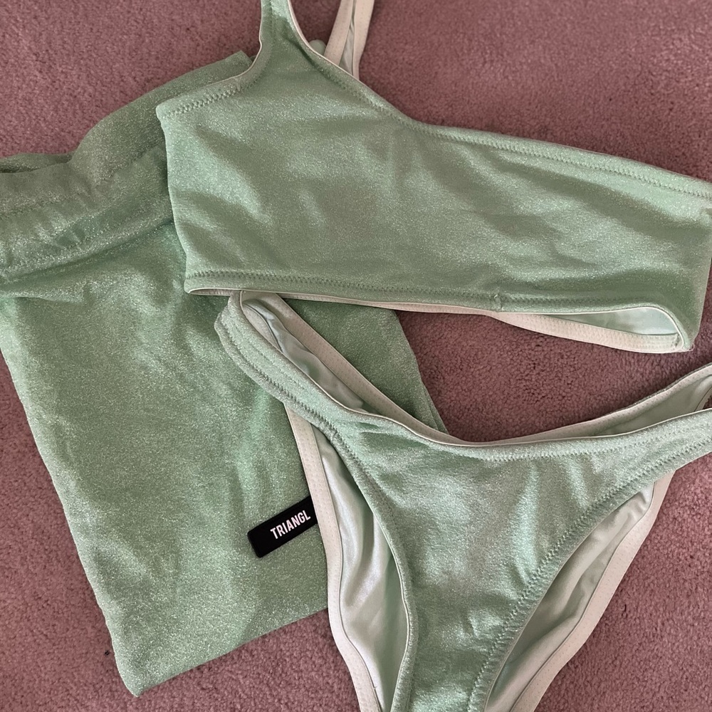 Triangl One Shoulder Bikini Set